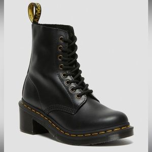 Dr. Martens Clemency Women's Leather Heeled Lace Up Boots Size 6
